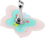PACKOVE Butterfly Acrylic Nail Display Stand Reusable Easy to Clean Nail Holder for Art Display Storage Double Layer Design for Salon Home Manicure Showcase