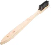 Pizza Stone Cleaning Brush Set Stainless Steel Wire Brush Wooden Handle for Oven Grill Cleaning