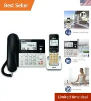 DECT 6.0 Corded/Cordless Phone with Digital Answering Machine - Enhanced Clarity