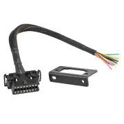 iKKEGOL 30cm/12 OBD2 OBD II 16 Pin J1962F Female to Open Braid Dash Port Repl...