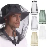 Mesh Mosquito Head Nets Breathable Mosquito Net Cap Insect-Proof Hat Hiking
