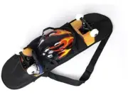 32"*8" Black Skateboard Carry Bag Backpack Rucksack Straps with Mesh