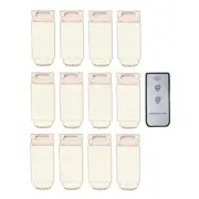 fantado 12-Pack + Remote Wireless Remote Controlled Paper Lantern Light Kit, ...