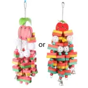 Bird Chew Toy Chewing Multicolored Blocks for Chinchillas Guinea Pigs Squirrels