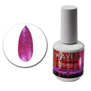 WAVE - UV LED Gel Nails Polish Glitter Titanium 04 Magenta Sallow