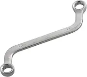 C Type S Shape Bent Bend Shaped Bi Hex Ring Spanner Tool Ring Spanner Ratchet Wrench Chrome Vanadium Steel Wrench Light and Portable