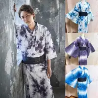 在飛比找Yahoo!奇摩拍賣優惠-【熱賣精選】日式和服 和服配件 日本傳統男士和服浴衣長袍武士