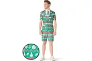 Christmas Green Nordic Mens Summer Suitmeister