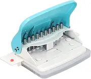 Paper Comb Binding Machine Handheld Round Hole Puncher A4 A5 A6 A7 Coil Book Spiral Binder School Home Light Blue