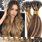 200G Thick Russian Nano Ring Loop Micro Beads 100% Human Remy Hair Extensions AU