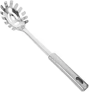 CHICAMPERA Stainless Steel Spaghetti Spoon Stylish Pasta Serving Fork with Unique Design Metal Noodle Server for Effortless Kitchen Use and Elegant Serving