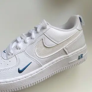 補貨🔺Nike Air Force 1 歐美限定款 天空 藍色 反光 小藍勾 小勾 刺繡 AF1 DN9254-100