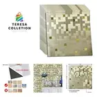 10-Piece Self-Adhesive Metal Backsplash, Peel and Stick Tile for Kitchen Brus...