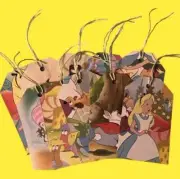 Ephemera Gift Tags Alice in Wonderland Little Golden Book (Pack 10) Disney