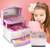 在飛比找蝦皮購物優惠-杜莉莎兒童化妝品彩妝盒套裝 莉姿小公主化妝箱 芭比專業手提化