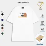 本地品牌 TIF 中性 T 恤高級棉 OVESIZE - COOL BEAR 02 S-5XL