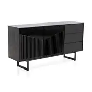 Modern Furniture MONTANA Sideboard Buffet 160cm - Black Ash