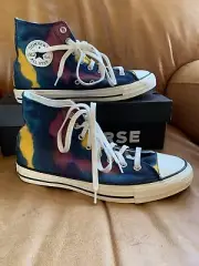 Size 10 - Converse Chuck Taylor All Star High Blue/Egret/Multicolor