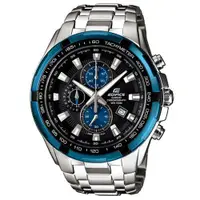 在飛比找蝦皮商城優惠-【CASIO】EDIFICE 新貴耀眼賽車主義三眼指針錶-黑