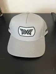 NWT PXG Mens Dog Tag, 6 Panel High Crown SnapBack Gray/Black Hat. OSFM