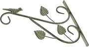 VANZACK Vintage Hanging Plant Hook Durable Metal Bracket for Flower Baskets Bird Feeders Lanterns Aged Decorative for Railing Planters Elegant European Design