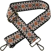 Ipetboom Boho Style Bag Straps Wide Decorative Shoulder Straps for Handbags Replacement