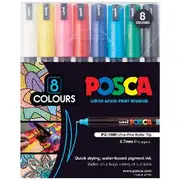 POSCA PC1MR Paint Markers Assorted 8 Pack