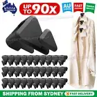 90Pcs Triangles Clothes Hanger Clothes Hanger Connector Hooks Triple Space Saver