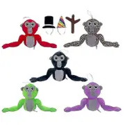 Gorilla Tag Monke Plush Toy Game Surrounding Stuffed Animal Doll For Kid Gift Black