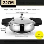 304 Stainless Steel Pressure Cooker Mini Pressure Pot Outdoor Quick Cooking Pot