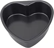 SECFOU Heart Cake Pan Dessert Mold Removable Bottom Anodized Aluminum Nonstick Baking Plate