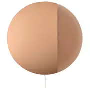 VARMBLIXT LED wall/mirror lamp, dimmable/bronze-colour round