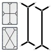 Bed Sheet Straps, 2Pcs Elastic Adjustable Bed Sheet Holder Straps, Fitted She...
