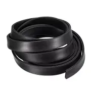 15/64"x 25/32"x 8.2ft Rubber U Channel Edge Trim Flat Fits 1.5-2mm Edge, Black