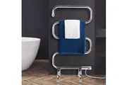 Devanti Electric Heated Towel Rail Rack 5 Bars Freestanding Clothes Dry Warmer