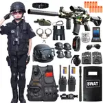 兒童警察套裝警官衣服特種兵特警玩具裝備演出COSPLAY萬圣節服裝