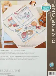 Dimensions Little Sports Quilt Cross Stitch Kit 34" X 43" 73255