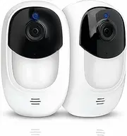 [Uniden] Wi-Fi and Battery Operated Camera with Audio 2-Piece Pack