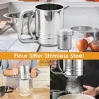 Flour Sifter Stainless Steel Fine Mesh Baking Sifter Double Layers Sieve Prnsn