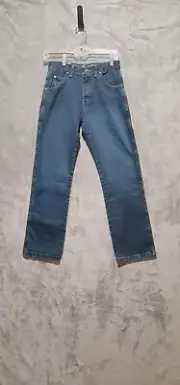 Wrangler Jeans Youth Blue Retro Relaxed Straight Denim Pants Western Kids sz 14