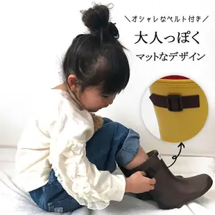 日本製 stample扣帶式兒童雨鞋71970-深綠 14cm
