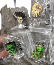 4 X Classic Monster Pins (BRIDE Frankenstein, Wolfman, Creature , Black Lagoon