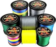 LLEIIshen Braided Fishing line 300M 9/8/4 Strands Threads Multifilament PE 0.11-0.70mm 0.4#-12.0#/1792