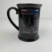 Busch Gardens Williamsburg Black Coffee Mug World Flags 3D