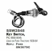 NEW KEY SWITCH FORD TRACTOR 8N-3679C 9900-9048 14491A 225310 8N3679C ssw2848