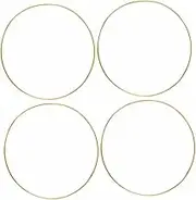 Yardenfun 4pcs Iron Hoops for DIY Dream Catchers and Wind Chimes Rings for Craft Projects Versatile Wreath Frame for Creations and Plant Hangers