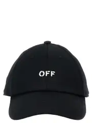 [Off-White] Off-White-Off Stamp Cappelli Bianco/Nero-Uomo M
