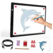 A4 Light Box for Tracing, Ultra-Thin Magnetic A4-Not Rechargeable-Black