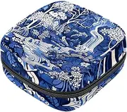 Period Bag,Sanitary Napkin Storage Bag,Abstract Art Forest Plant,Tampon Bag for Purse