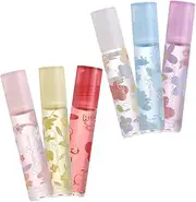 Happyyami 6 Pack Natural Lip Oil Lip Gloss Moisturizer for Women Girls Hydrating Lip Care Set